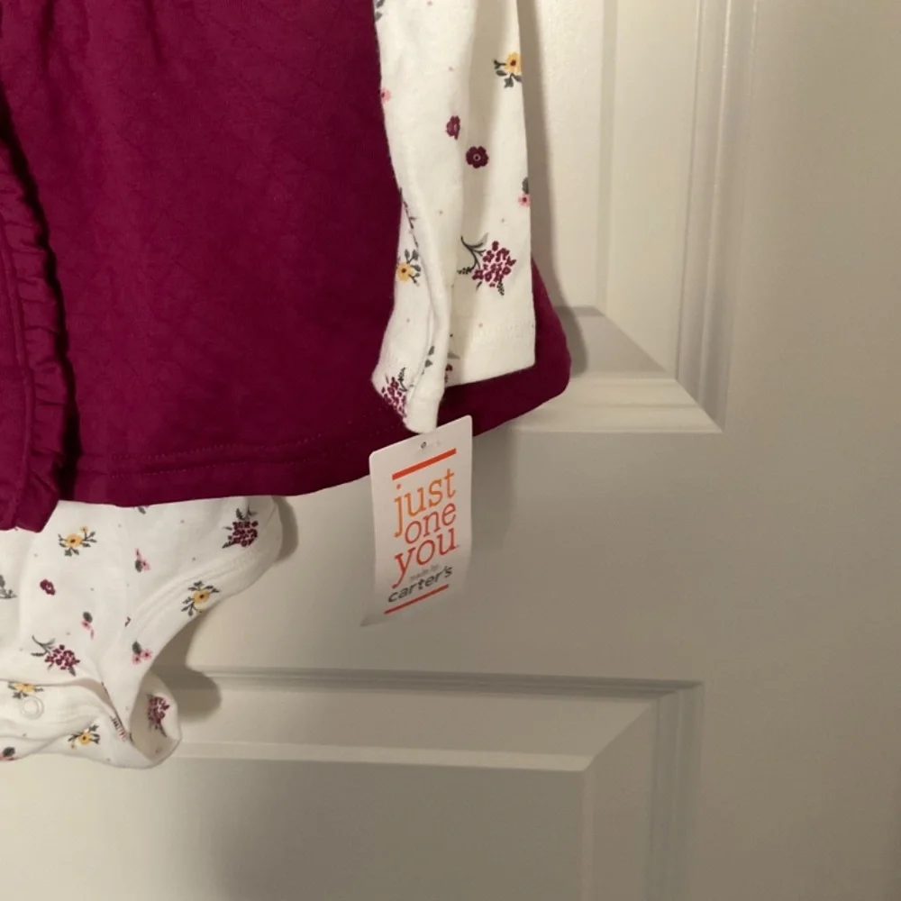 Carter’s Floral Long Sleeve Onesie/Vest‎ Set
